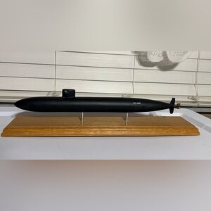 USS Maine Submarine Model - Black Display Piece READ